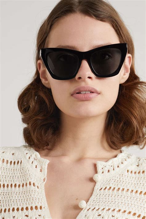 ysl sunglasses kate|Saint Laurent 214 Kate Acetate Cat.